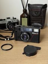 Nikon L35AF 35mm Point & Shoot Film Camera f:2.8 1000 ISO with UV L37 46mm