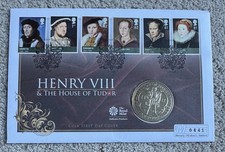 2009 UK £5 Coin In FDC. Henry VIII & The House Of Tudor. Cover 0441