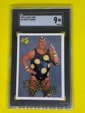 Dusty Rhodes WWF Classic 1990 SGC 9 Graded Wrestling Trading Card 16