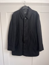 Hugo Boss Black RARE 100% Pure cashmere Overcoat Coat Jacket XL Chest 46” 