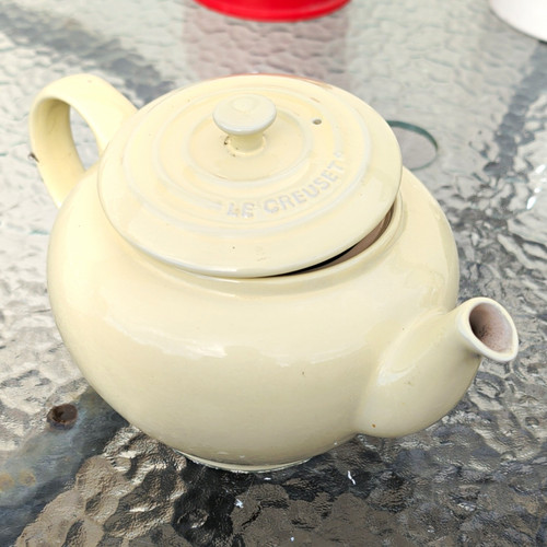 Creuset cream glossy - le,