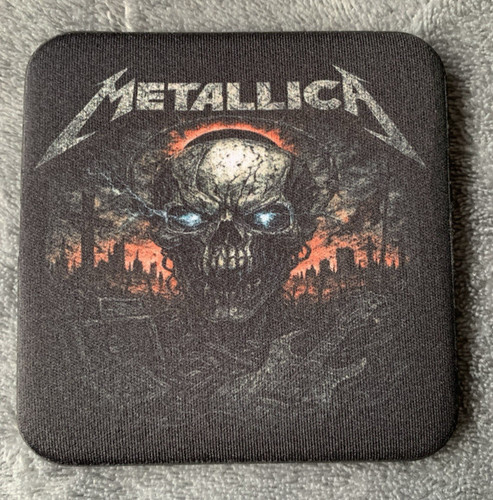 Metal music drinks coaster - metal,