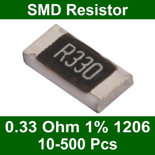 1206 ohm resistors - 0.33,