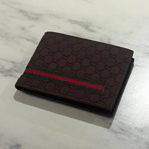 Gucci brown canvas - gucci, leather