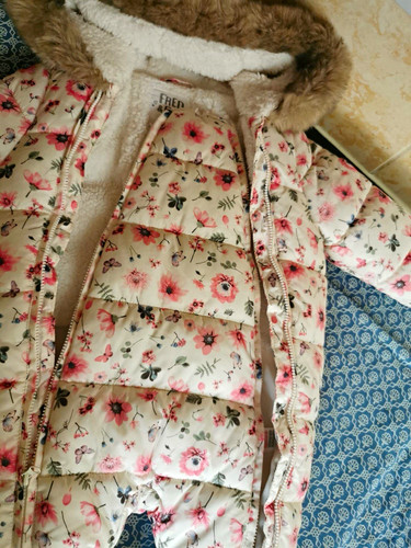 Girls floral hooded - floral,