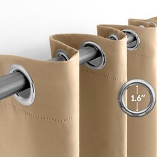 100% Blackout Curtains Eyelet