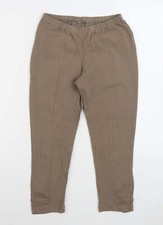 Sandwich Womens Brown Cotton Blend Jogger Leggings Size S W24 L22 Ruched Ankle