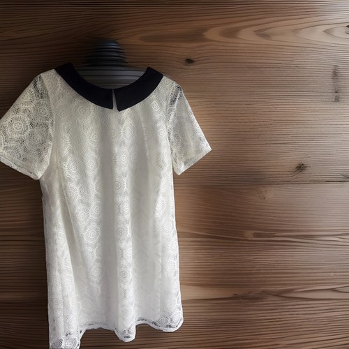 Evans white lace shift - evans, dress