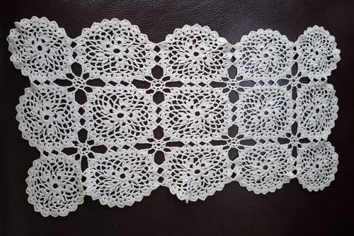 Vintage hand crochet doily - vintage,