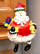 Vintage Father Christmas Hanging Tree Decoration Pre-owned