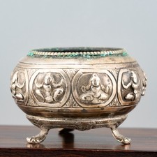 Solid Silver Dish Indian