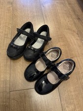 Girls Two Pair Of School Shoes Clarks & Lelli Kelly Size 10