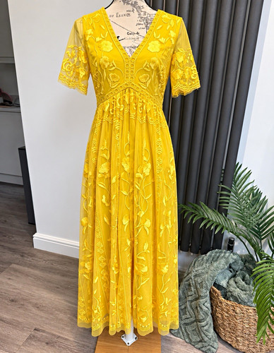 Monsoon yellow embroidered - yellow,