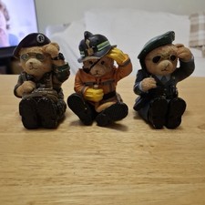 3x Figurine Teddys Part of The