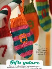 ~ Pull-Out Knitting Pattern For Colourful Mini Mittens Advent Calendar ~