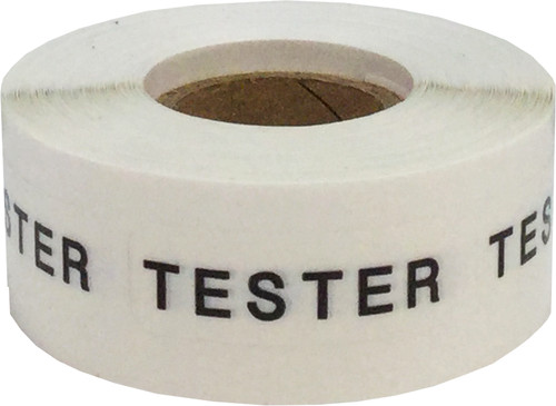 Clear with black tester - with,