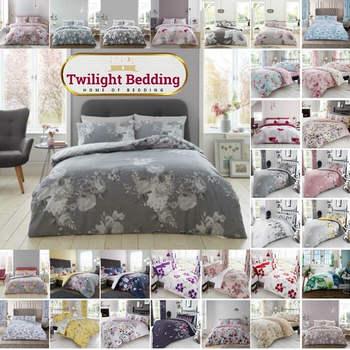 Reversible floral duvet - reversible, cover