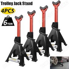 4X Heavy Duty Axle Stands 6 Ton Lifting Capacity Car Caravan Security Floor Jack