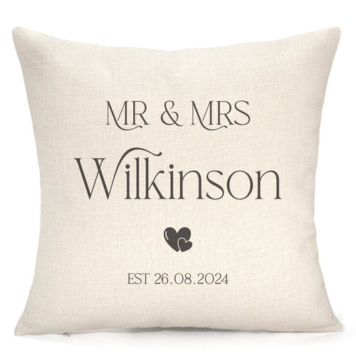 Personalised est cushion - est,