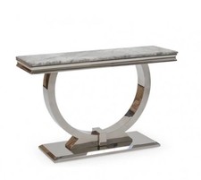  Marble Silver Console Table