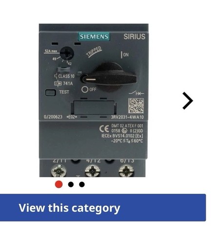Siemens sirius 3rv2 motor - siemens,