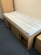 single bed with mattress with