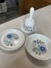 Wedgwood Trinket Dish X 2 And Bell