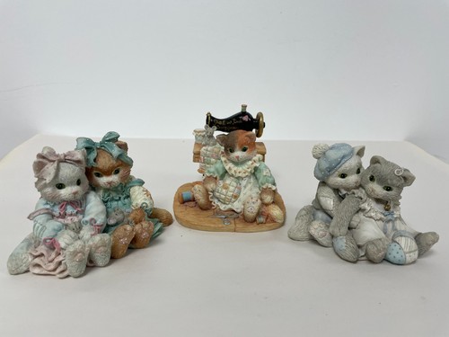 Calico kittens figurine - calico,