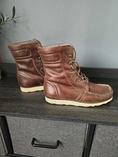 Vintage Nicholas Deakins Lace Up Boots Size 7 Brown Leather
