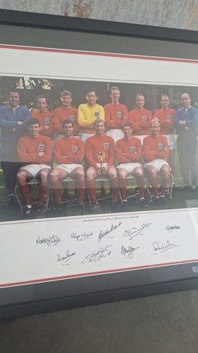 1966 world cup - winners, framed