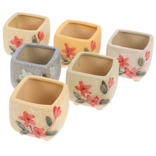 6pcs lovely ceramic succulent - 6pcs,