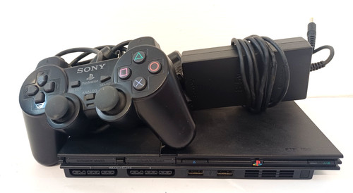 Ps2 scph 77004 slim black - ps2,
