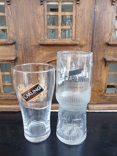 Carling pint beer glass - 2,