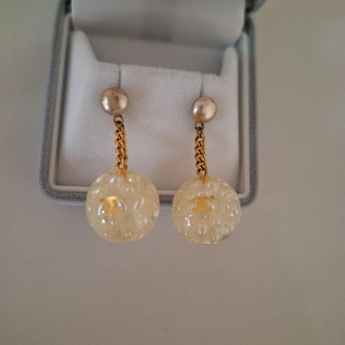 Chanel pearl chain - pearl, earrings
