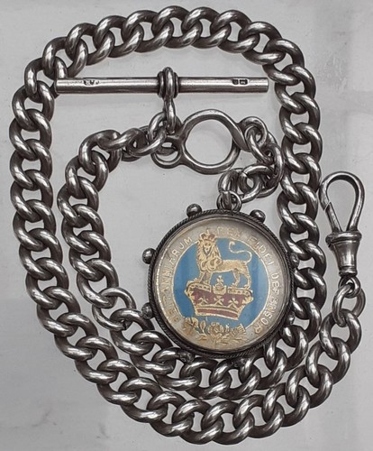 Victorian silver albert - silver,
