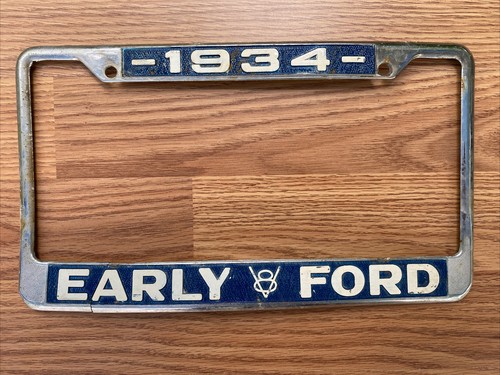 Vintage license plate frame - vintage,