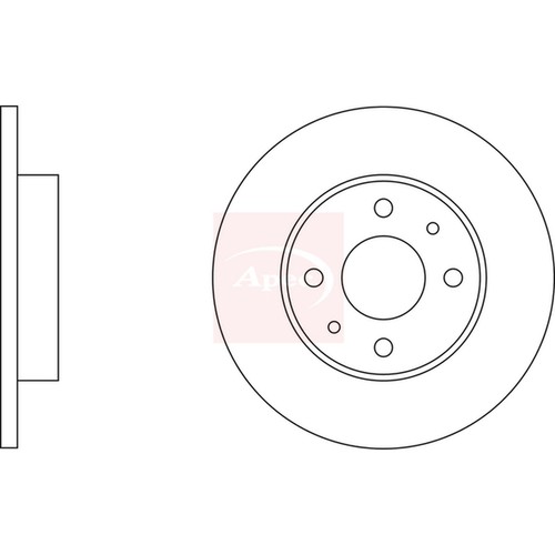 Brake discs solid - solid, for