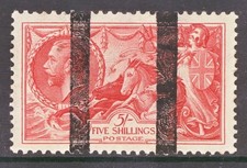 1934 5/-Rose Red SG 451  Post