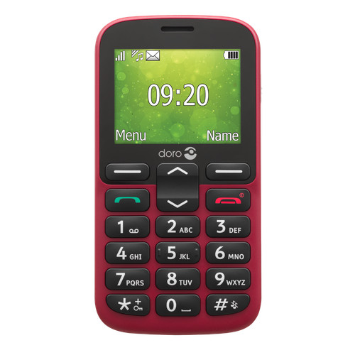 Doro 1380 red dual - dual, sim