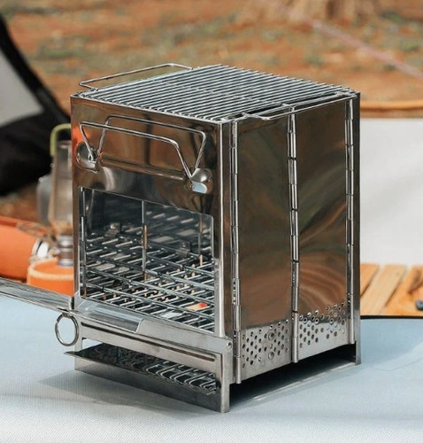Portable folding wood burning - folding,