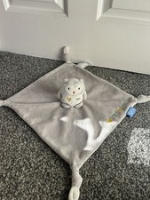  GRO COMPANY GREY OLLIE THE OWL COMFORTER BLANKIE PLUSH SOOTHER DOUDOU VGC 