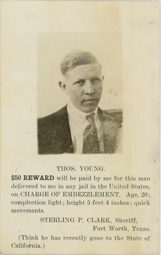 Wanted poster rppc from fort - poster,