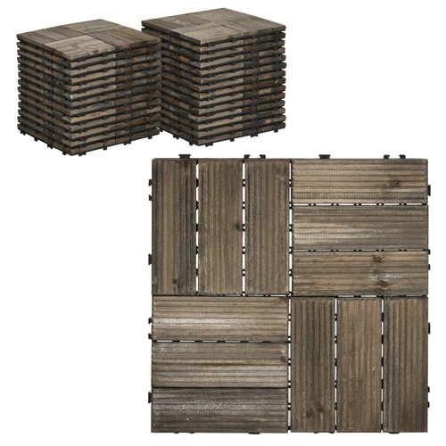 Outsunny pcs wooden decking - outsunny,