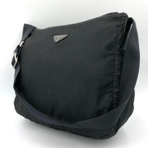 Prada black nylon shoulder - nylon, bag