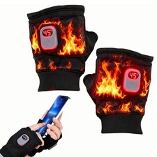 Heating Gloves with Digital Display Rechargeable 3 Modes Warm Gloves Xmas Gifts