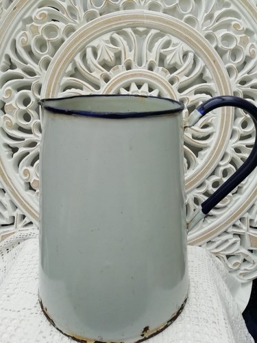 Large antique blue white - blue,