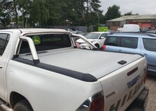 Hilux 2016-25 Roller Shutter & Chrome Roll Bar Sports Truckman Top Mountaintop
