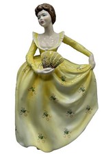 Coleport MADE IN ENGLAND Petite Figure Figurine Ladies Of Fashion Yellow Dress
