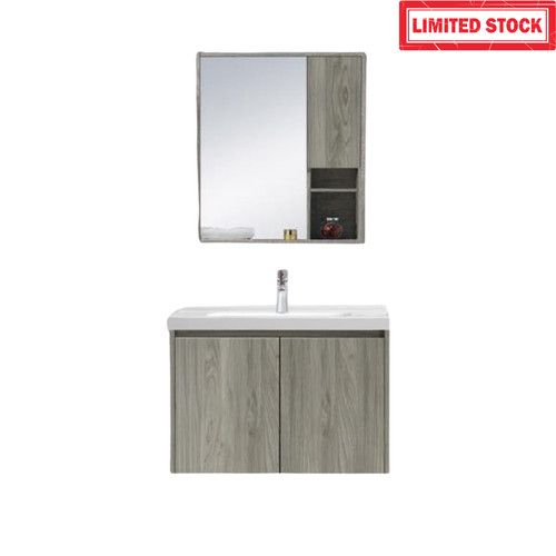 Grey oak bathroom - bathroom, unit
