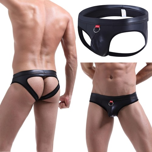 Men bodysuits leather open - men,